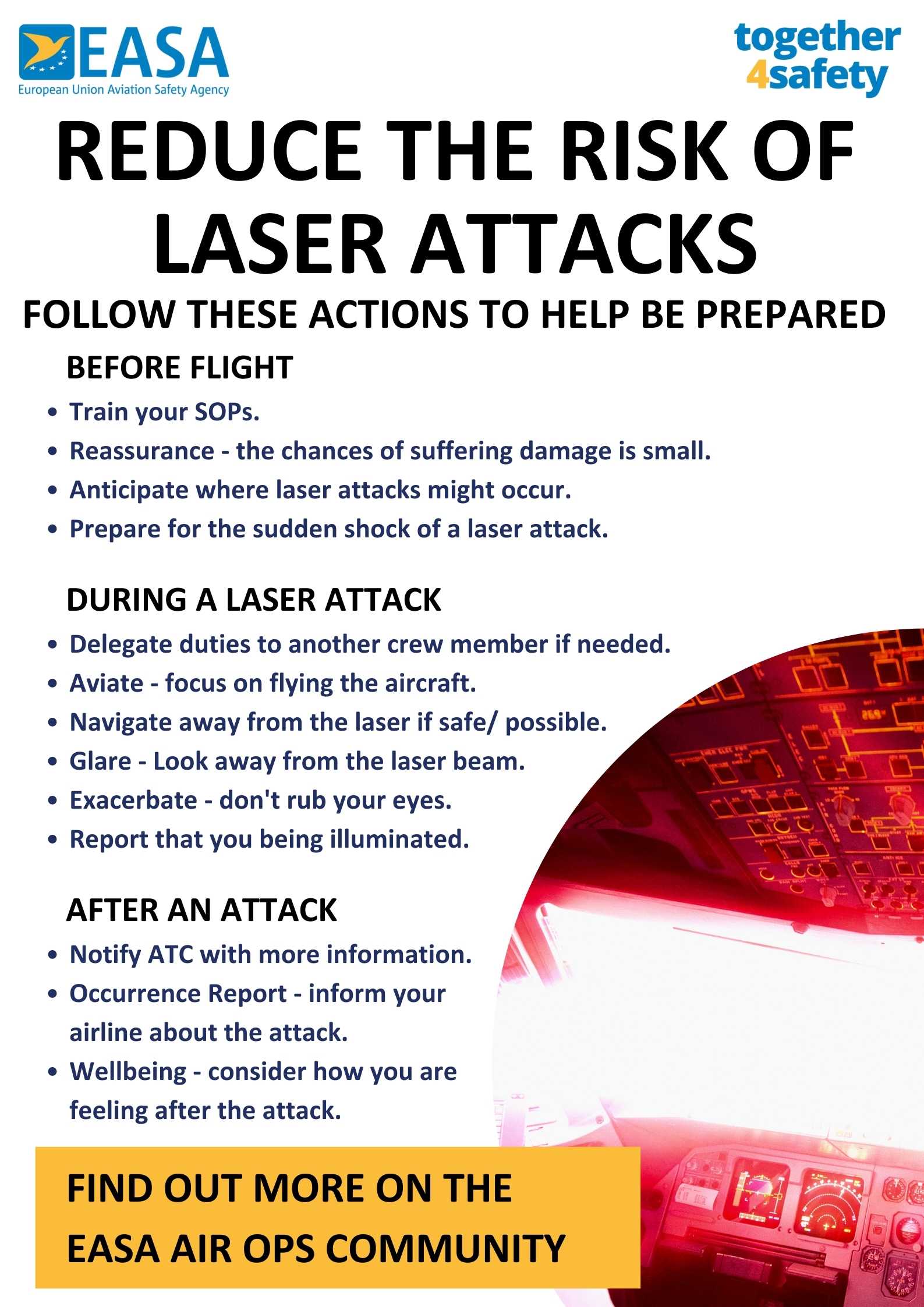 Laser actions