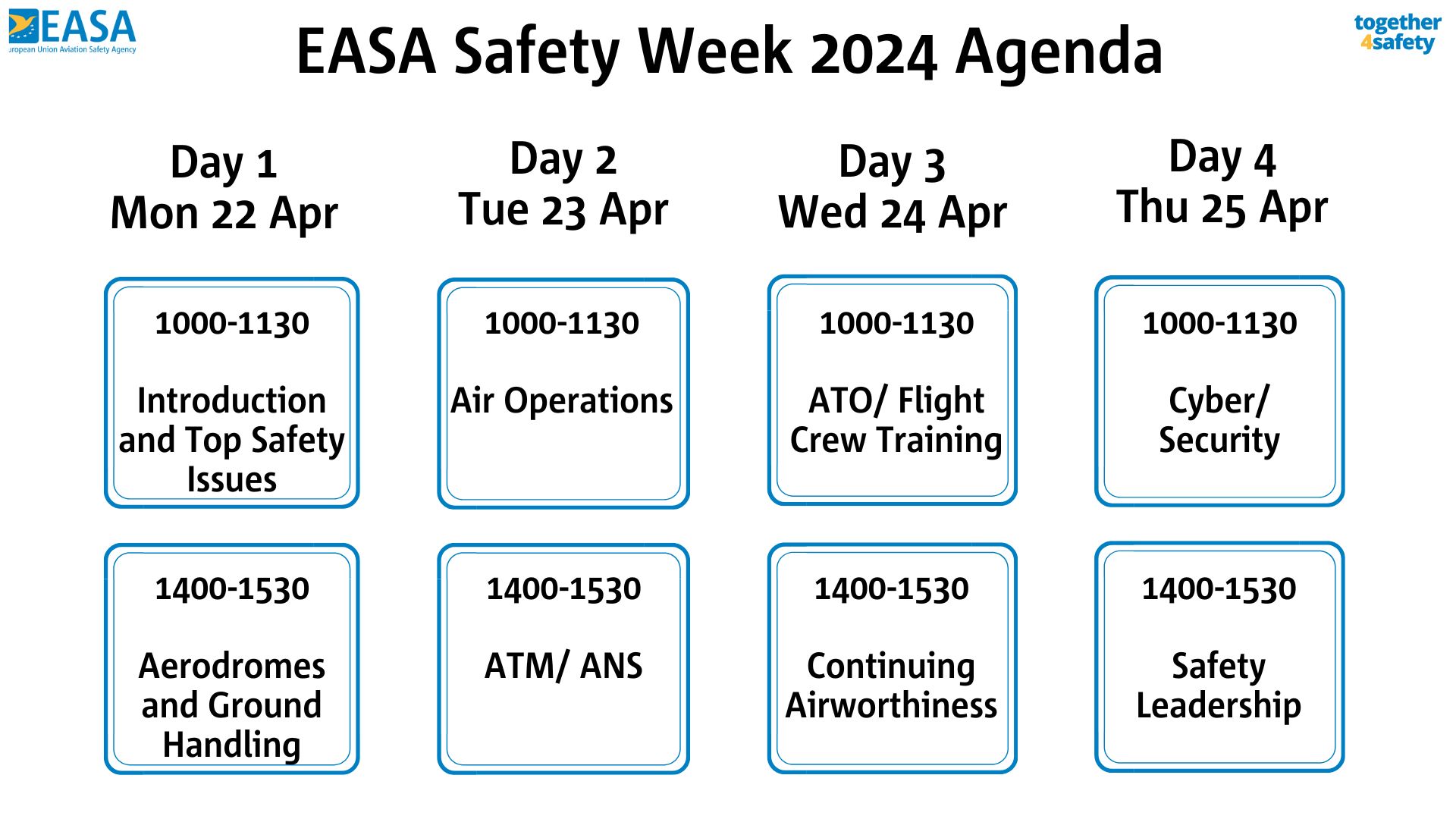 Safety Week Agenda