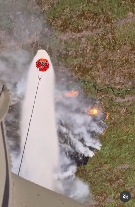 Helicopter Water Bombing in Belgium