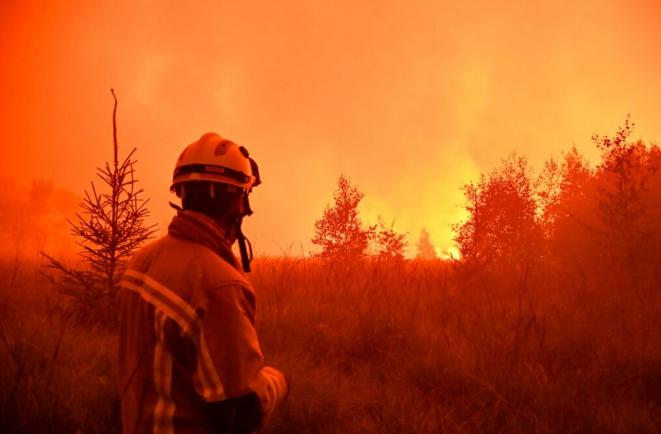 Firemen in the Heigh Fens, Belgium