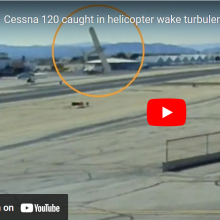 2022 video of Helicopter Wake Turbulence