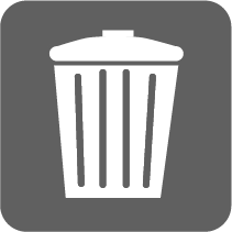 Ikona ostankov odpadkov