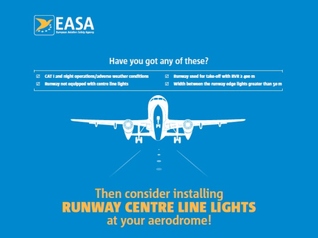 EASA runway centre line lights