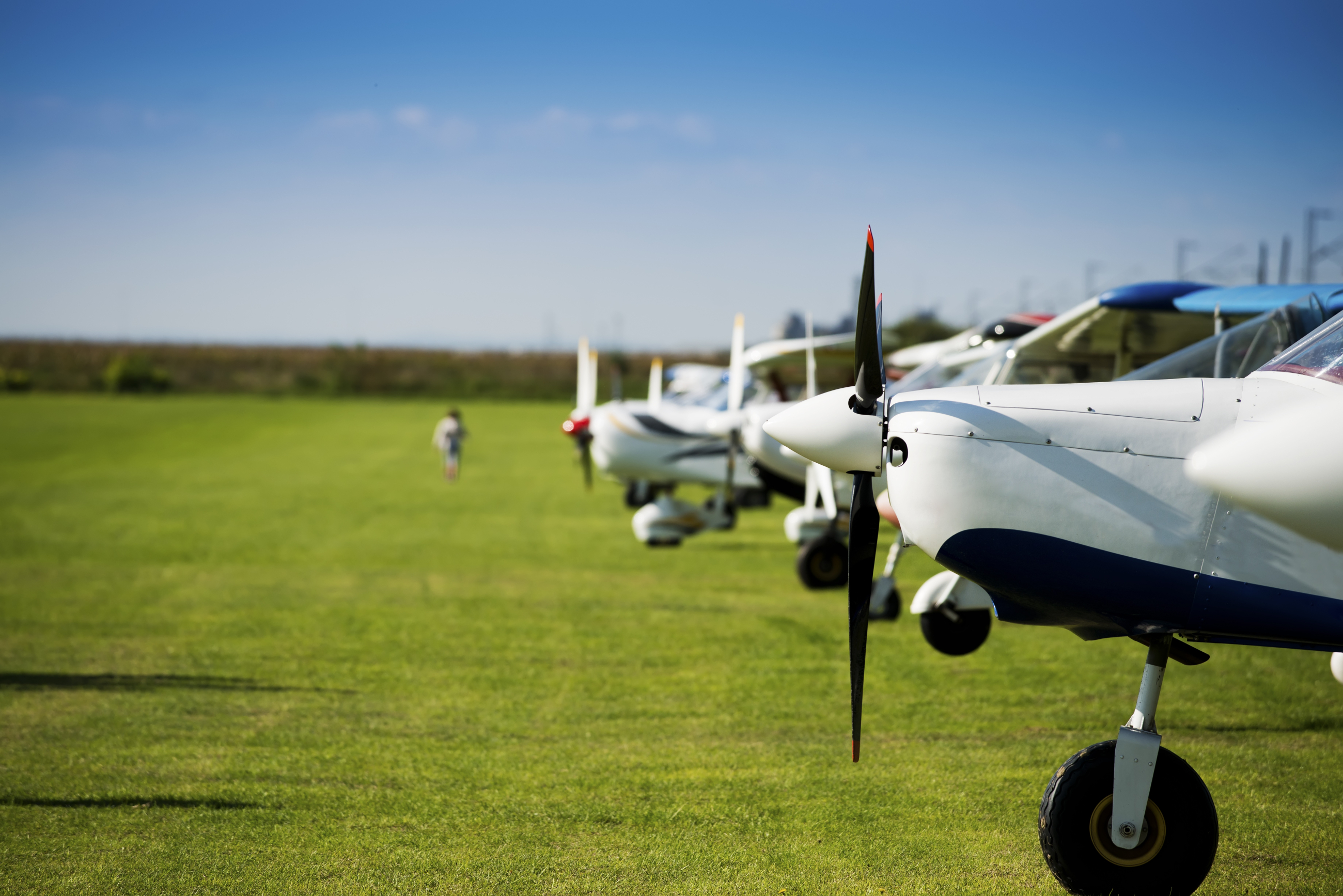 group of small airplanes 